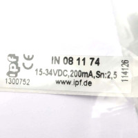 ipf electronic induktiver Sensor IN081174 OVP