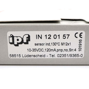 ipf electronic Induktiver Sensor IN120157 OVP