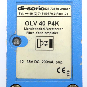 di-soric Glasfaser-Lichtleiter-Verstärker OLV 40 P4K 201448 GEB