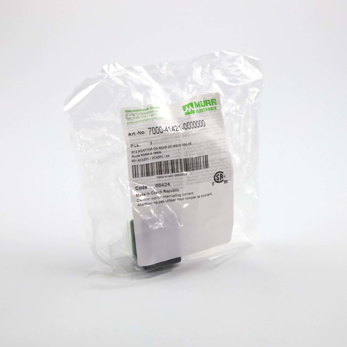 Murr elektronik M12 Adapter 7000-41421-0000000 OVP
