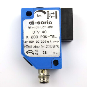 di-soric Laser-Einweglichtschranke OTV 40 K 200 P3K-TSL GEB