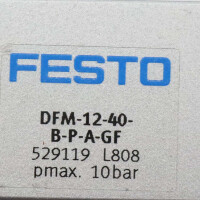 Festo Führungszylinder DFM-12-40-B-P-A-GF 529119 GEB