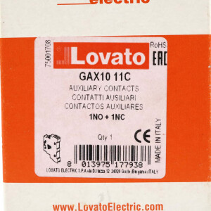 Lovato Trennschalter GAX1011C OVP