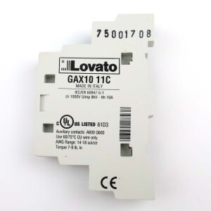 Lovato Trennschalter GAX1011C OVP