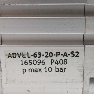 Festo Kompaktzylinder ADVUL-63-20-P-A-S2 165096 GEB