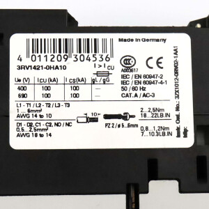 Siemens Leistungsschalter 3RV1421-0HA10 GEB