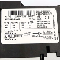 Siemens Leistungsschalter 3RV1021-0KA10 GEB