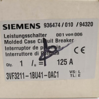 Siemens Leistungsschalter 3VF3211-1BU41-0AC1 OVP