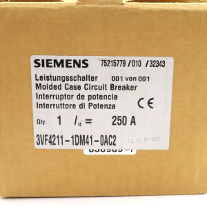 Siemens Leistungsschalter 3VF4211-1DM41-0AC2 OVP