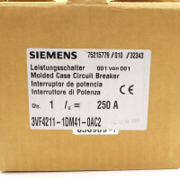 Siemens Leistungsschalter 3VF4211-1DM41-0AC2 OVP