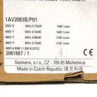 Siemens Niederspannungsmotor 1LE1001-0DB32-2KB4-Z OVP