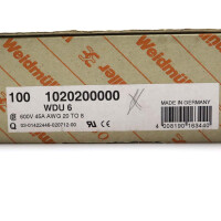Weidmüller Durchgangsklemme WDU 6 1020200000 (100Stk.) OVP