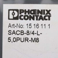 Phoenix Contact Sensor-/Aktor-Box SACB-8/4-L-5,0PUR-M8 1516111 NOV