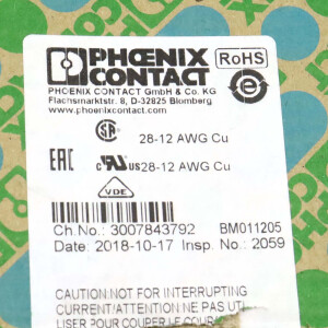 Phoenix Contact Schutzleiter-Doppelstockklemme STTB 2,5/2P-PE 3040067 (35Stk.) OVP