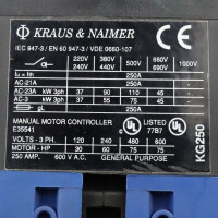 Kraus&Naimer Lasttrennschalter KG250 T203/05 F45374/029DES GEB