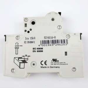 Siemens Leitungsschutzschalter 5SY6116-8 GEB