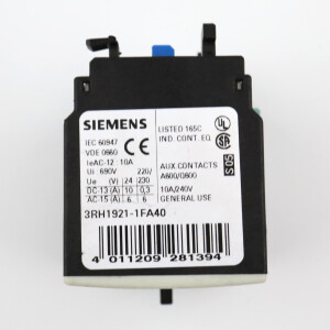 Siemens Aufsatzblock 3RH1921-1FA40 GEB