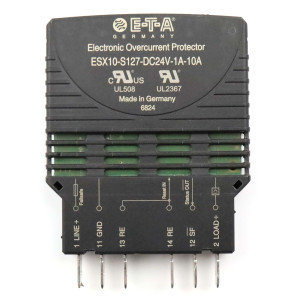 E-T-A Elektronischer Sicherungsautomat ESX10-S127-DC24V-1A-10A GEB