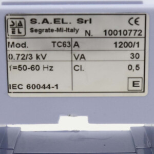 S.A.EL. Stromwandler TC63 GEB