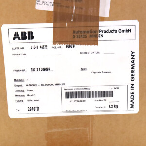 ABB Digitaler Messumformer 2010TD 15712 T 300009 OVP