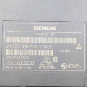 Simatic S7 CPU416-2 6ES7 416-2XK02-0AB0 HW:07/FW:V3.1.0 GEB