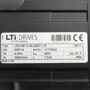 LUST Servomotor LSH-097-2-30-320/T1,1R H4-0570-30-320/U GEB