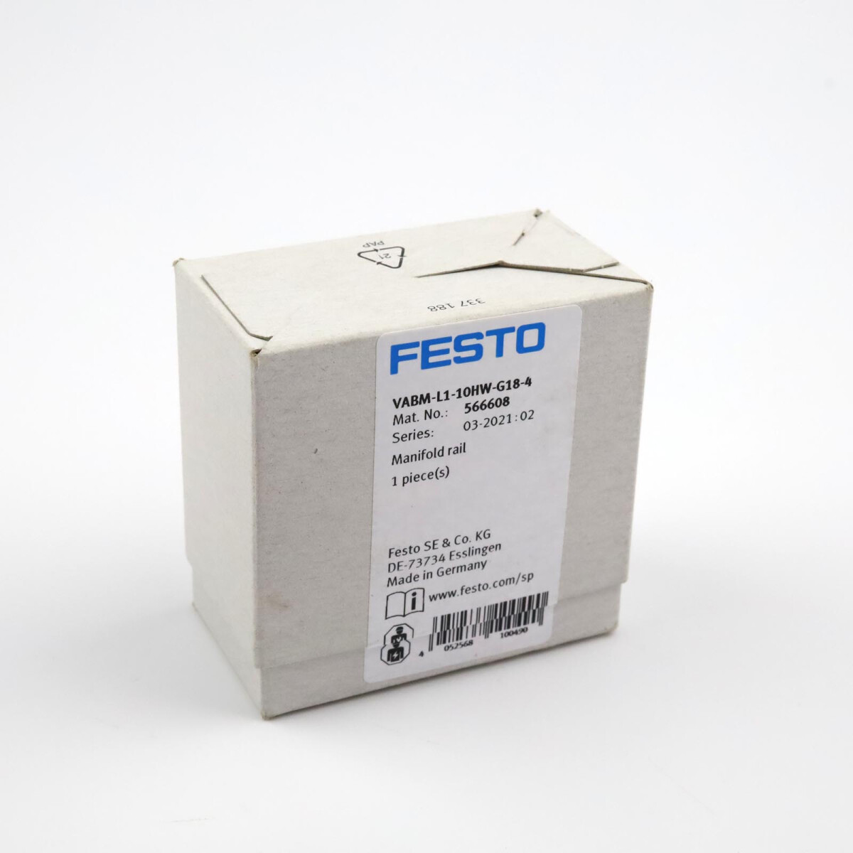 Festo Anschlussleiste VABM-L1-10HW-G18-4 566608 OVP