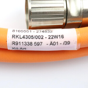 Bosch Rexroth Leistungskabelverlängerung RKL4305/002 R911338597 NOV