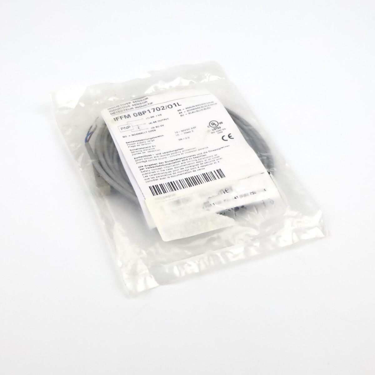 Baumer electric Induktiver Sensor IFFM 08P1702/O1L OVP
