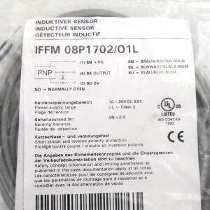 Baumer electric Induktiver Sensor IFFM 08P1702/O1L OVP
