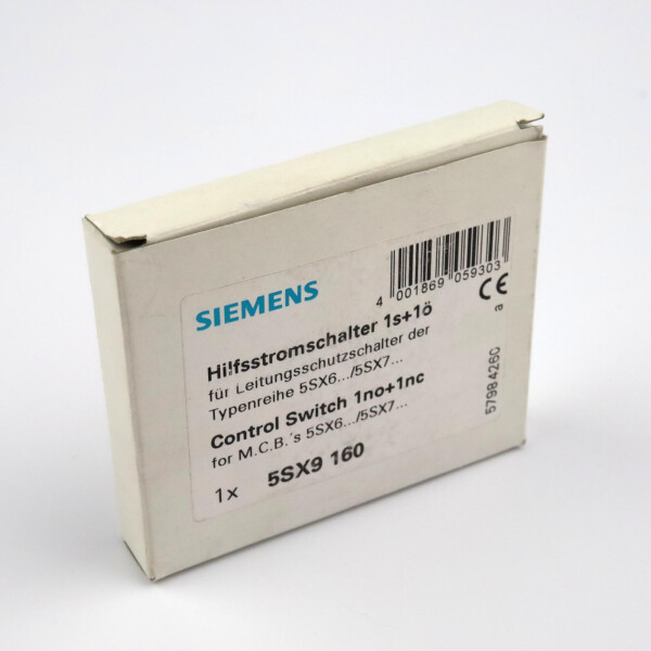 Siemens Hilfsstromschalter 5SX9 160 OVP