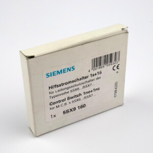 Siemens Hilfsstromschalter 5SX9 160 OVP