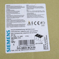 Siemens Anschlussabdeckung 3VL9800-8CA30 OVP
