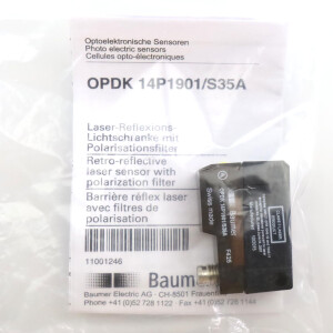 Baumer electric Reflexions-Lichtschranke OPDK 14P1901/S35A OVP