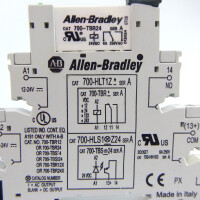 Allen Bradley Relaissockel 700-HLS1Z24 Ser.A + Einzelrelais 700-TBR24 (9Stk) GEB