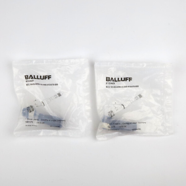 Balluff Steckverbinder BCC06Z9 BCC M435-0000-1A-000-41X475-000 (2Stk.) OVP