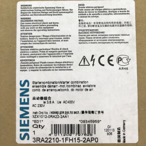 Siemens Starterkombination 3RA2210-1FH15-2AP0 OVP