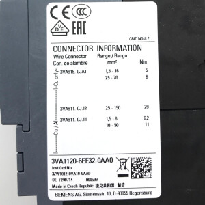 Siemens Leistungsschalter 3VA1120-6EE32-0AA0 OVP