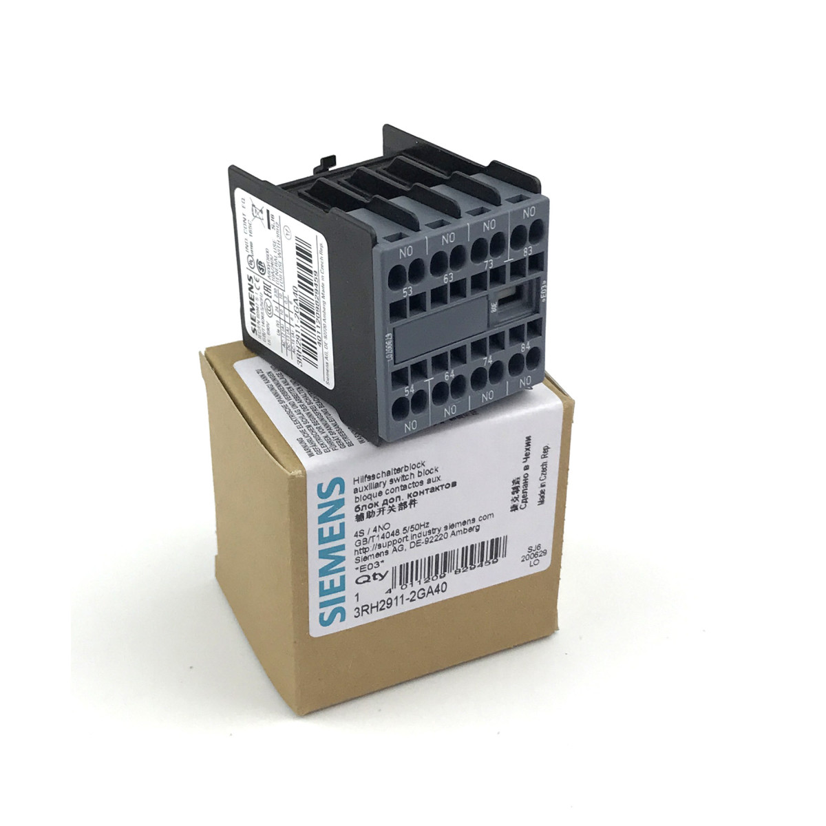 Siemens Hilfsschalterblock 3RH2911-2GA40 OVP