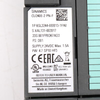 Sinamics CU240E-2 PN-F 6SL3244-0BB13-1FA0 FS:D01 FW:4.7 GEB