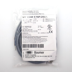Baumer electric Präzisionsschalter MY COM E75P/200/L OVP
