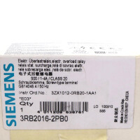 Siemens Überlastrelais 3RB2016-2PB0 OVP