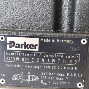 Parker Wegeventil D41VW001C2NJWTI6N91 NOV