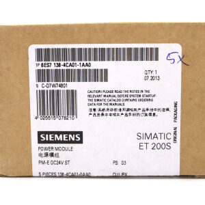 Simatic S7 ET200S 6ES7 138-4CA01-1AA0 (5Stk.) OVP