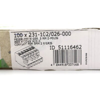 WAGO 1-Leiter-Federleiste 231-102/026-000 (120Stk.) OVP