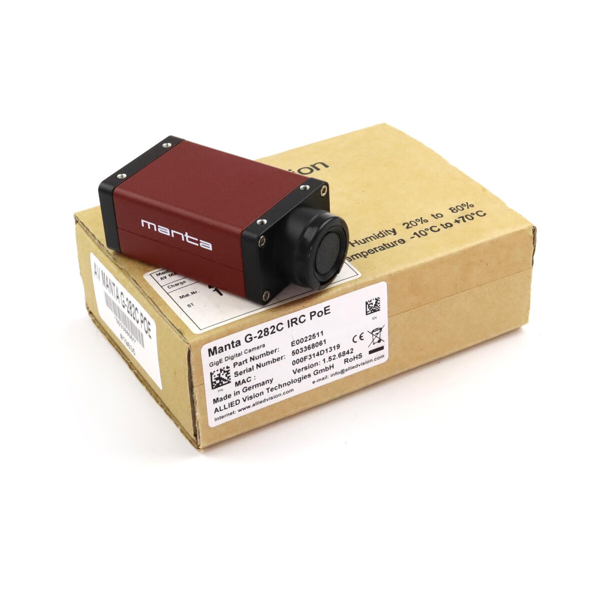 Allied-Vision GigE Kamera G-282C E0022511 OVP