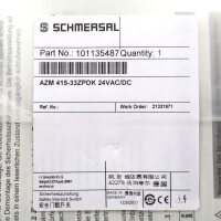 SCHMERSAL Sicherheitszuhaltung AZM 415-33ZPDK 24VAC/DC 101135487 OVP