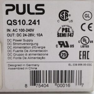 Puls Hutschienen-Netzteil QS10.241 OVP