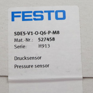 Festo Drucksensor SDE5-V1-O-Q6-P-M8 527458 SIE