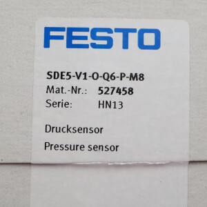 Festo Drucksensor SDE5-V1-O-Q6-P-M8 527458 OVP